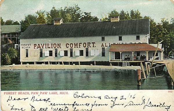 Paw Paw Lake-Forest Beach-Pavilion (newer photo)